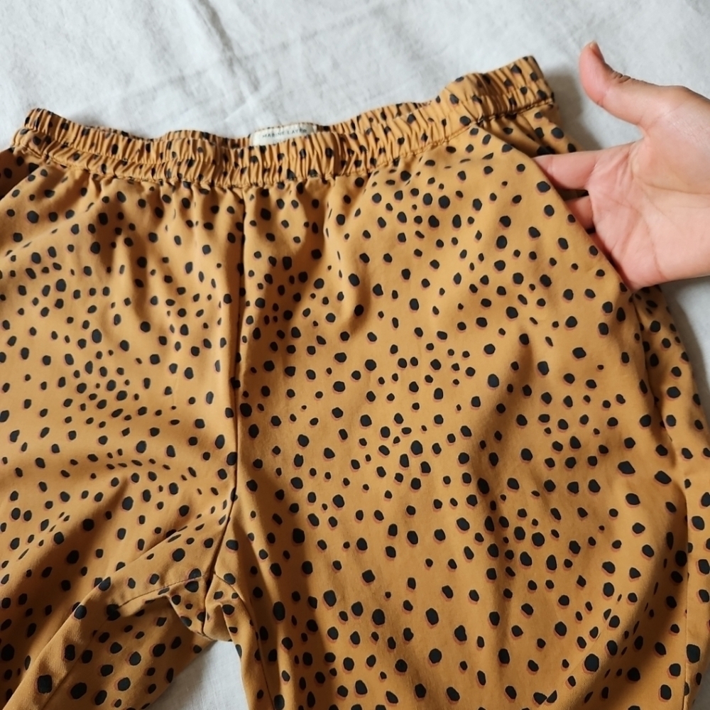 Marine Layer Allison Cheetah Print Pull On Pants Ankle Length With Pockets Large - Picture 14 of 16